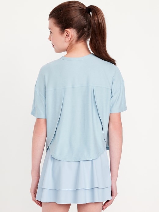 View large product image 2 of 5. CloudMotion Cropped Performance T-Shirt for Girls