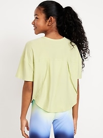 Image number 2 showing, CloudMotion Cropped Performance T-Shirt for Girls