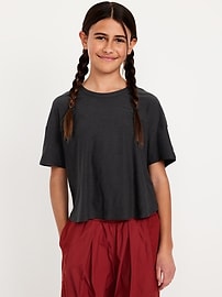 View large product image 3 of 5. CloudMotion Cropped Performance T-Shirt for Girls