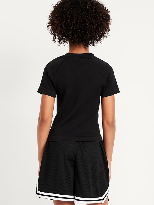 View large product image 2 of 4. Fitted Seamless Performance Top for Girls