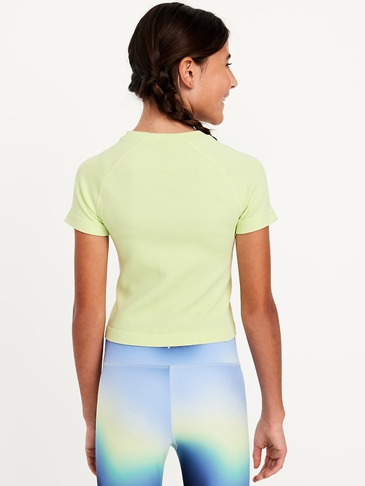 View large product image 2 of 3. Fitted Seamless Performance Top for Girls
