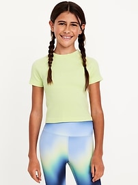 View large product image 3 of 3. Fitted Seamless Performance Top for Girls