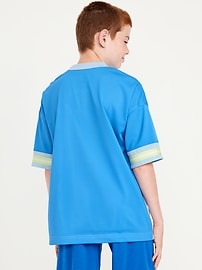 Image number 2 showing, Oversized Color-Block Mesh Graphic T-Shirt for Boys