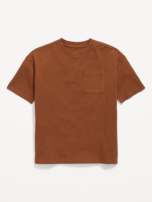 View large product image 2 of 2. Oversized Short-Sleeve Pocket T-Shirt for Boys