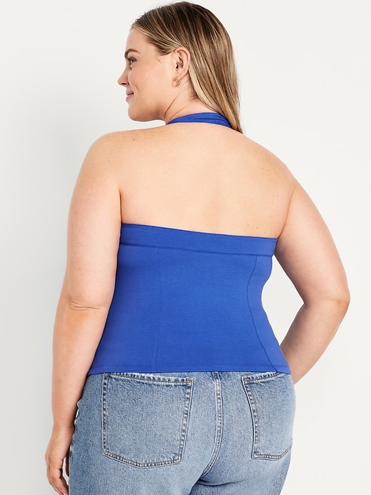 Image number 7 showing, Double-Layer Halter Top