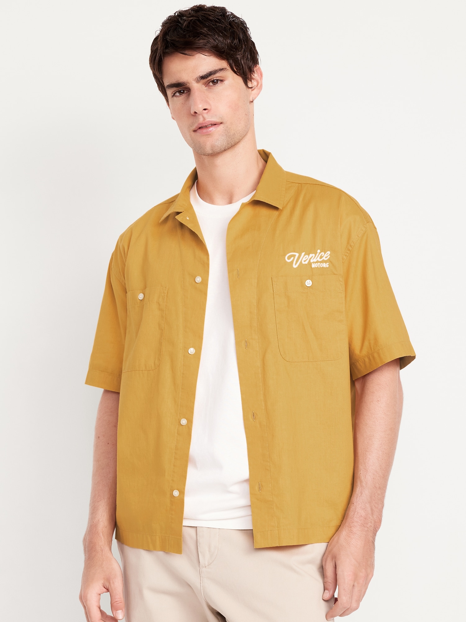 Chemise utilitaire courte à poche