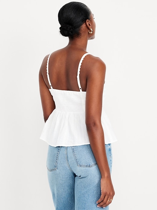 Image number 2 showing, Fit & Flare Seersucker Peplum Top