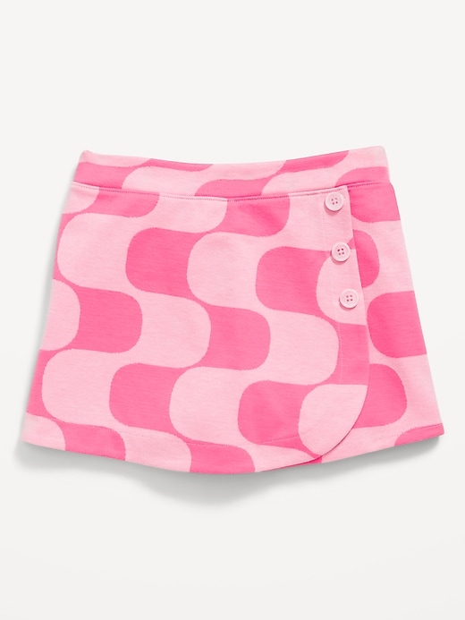 Image number 4 showing, Printed Wrap-Front Jacquard-Knit Skort for Girls