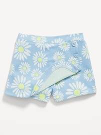 View large product image 5 of 5. Printed Wrap-Front Jacquard-Knit Skort for Girls