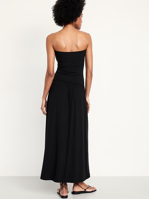 Image number 2 showing, Fit & Flare Drop-Waist Maxi Dress