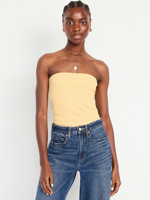 Image number 1 showing, Ribbed Tube Top