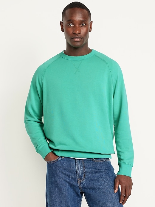Image number 1 showing, Garment-Dyed Crew-Neck Sweatshirt