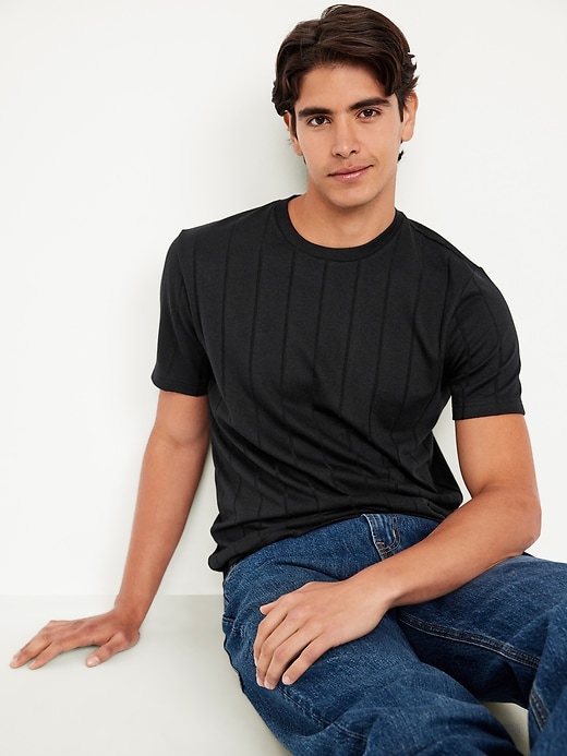 Image number 3 showing, Crew-Neck Ribbed T-Shirt