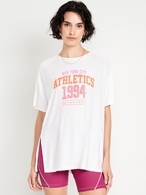 T-shirt surdimensionné à imprimé NuageSport