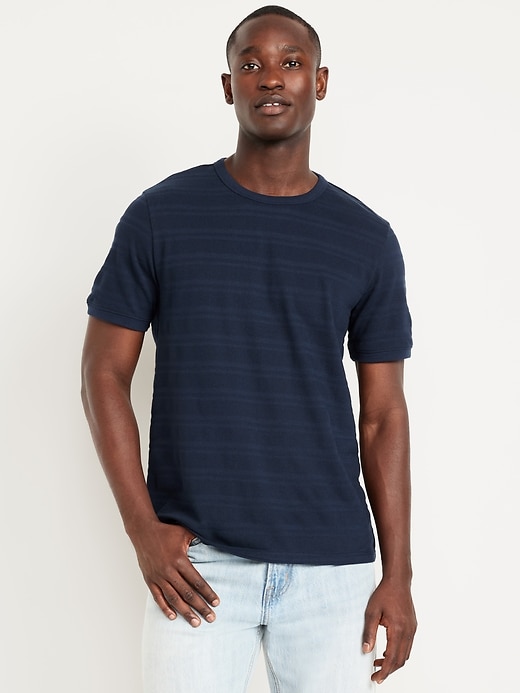 Image number 1 showing, Crew-Neck Pique T-Shirt
