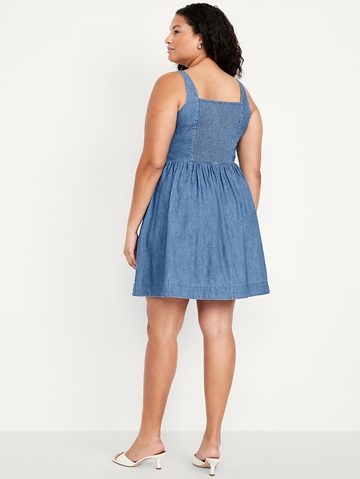 Image number 7 showing, Fit & Flare Jean Mini Dress