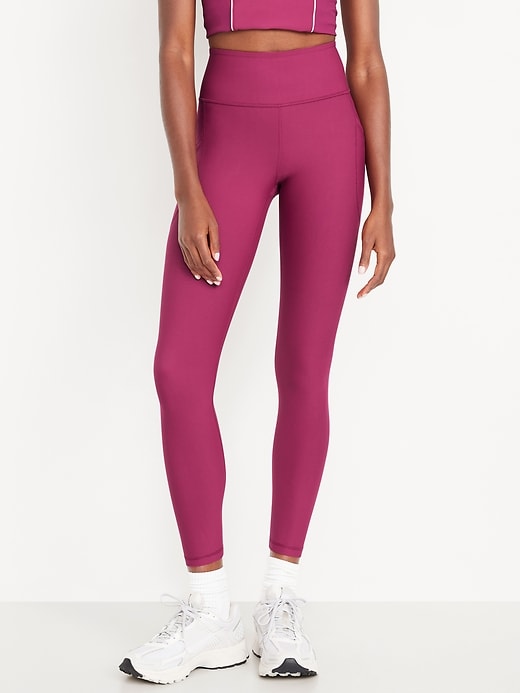 Image number 1 showing, High-Waisted PowerSoft 7/8 Pocket Leggings