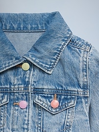 Image number 2 showing, Cropped Trucker Jean Jacket for Toddler Girls