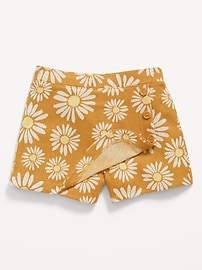 View large product image 5 of 5. Printed Wrap-Front Jacquard-Knit Skort for Girls