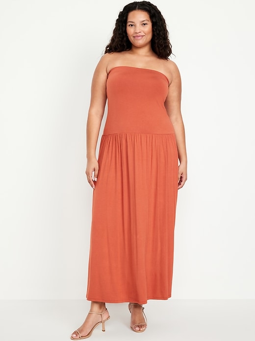 Image number 6 showing, Fit & Flare Drop-Waist Maxi Dress