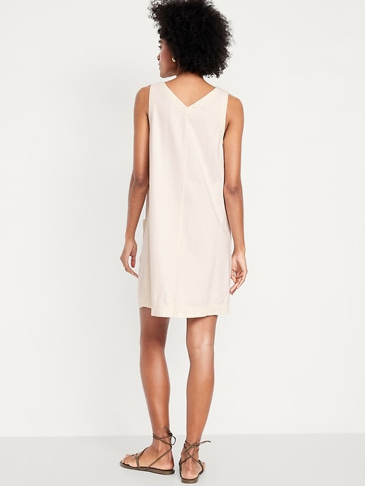 Image number 8 showing, Sleeveless Button-Front Mini Dress