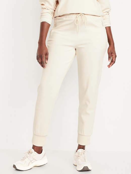 Image number 4 showing, High-Waisted Dynamic Fleece Jogger Sweatpants