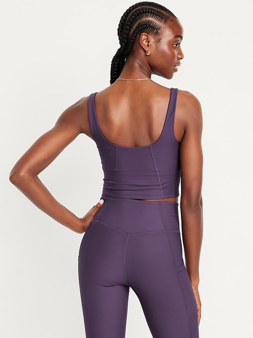 Image number 2 showing, Light Support PowerSoft Rib Longline Sports Bra