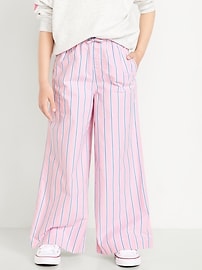 Image number 1 showing, Lighweight Printed Poplin Pants for Girls