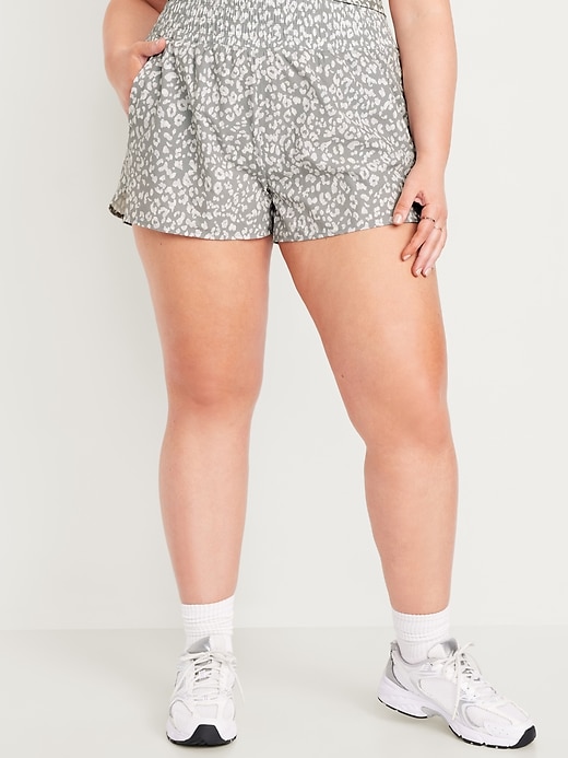 Image number 6 showing, Extra High-Waisted Crinkle Run Shorts -- 3-inch inseam