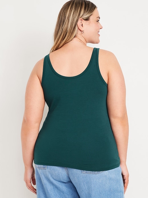 Image number 7 showing, First-Layer Scoop-Neck Tank Top