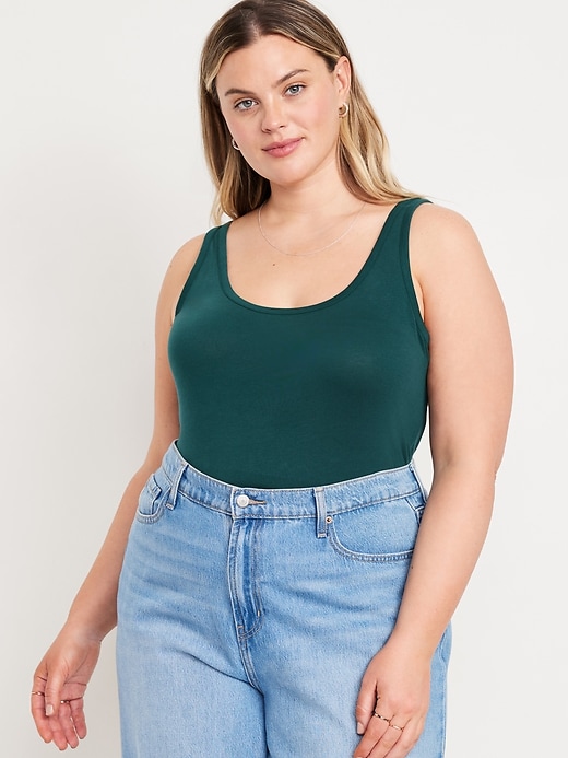 Image number 6 showing, First-Layer Scoop-Neck Tank Top