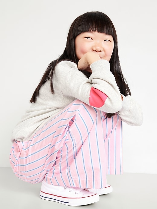 Image number 3 showing, Lighweight Printed Poplin Pants for Girls