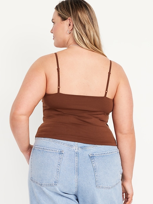 Image number 7 showing, Double-Layer Cropped Cami Top