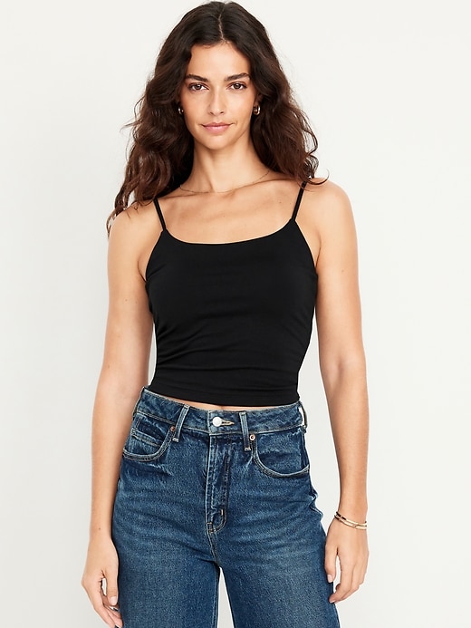 Image number 1 showing, Double-Layer Cropped Cami Top