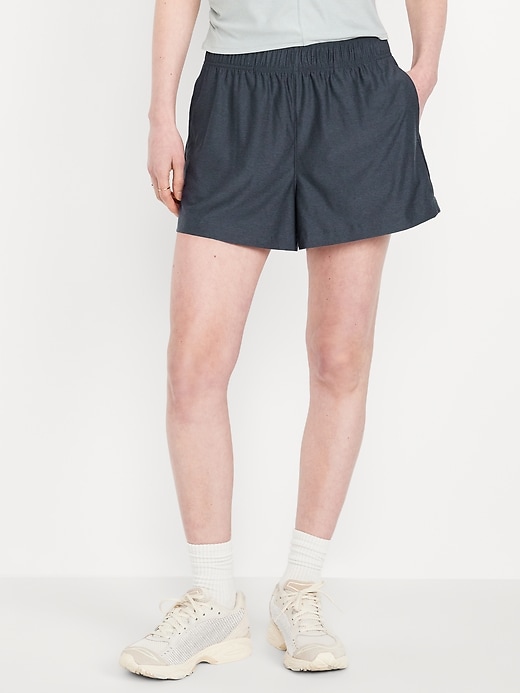 Image number 1 showing, High-Waisted CloudMotion Shorts -- 3-inch inseam