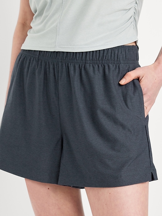 Image number 3 showing, High-Waisted CloudMotion Shorts -- 3-inch inseam
