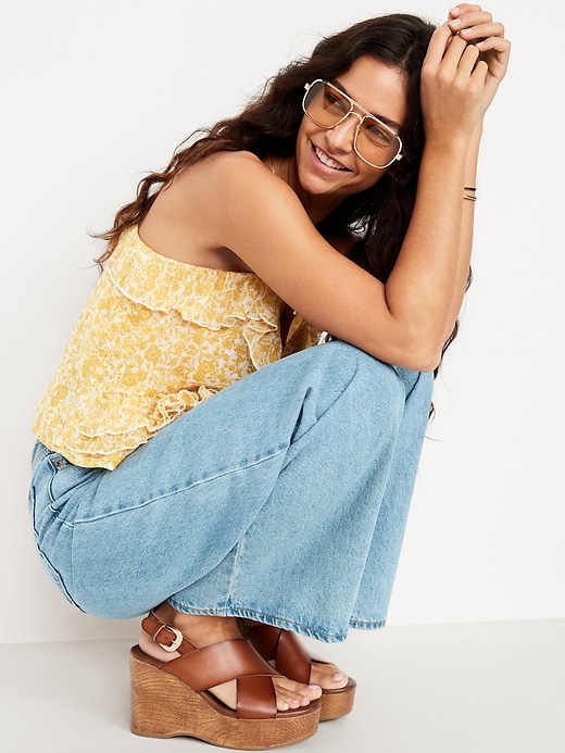 Image number 2 showing, Crisscross Wedge Sandals for Women