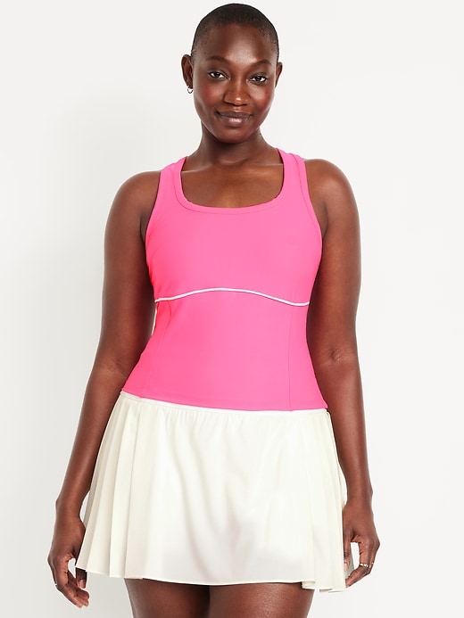 Image number 5 showing, PowerSoft Racerback Cropped Shell Tank