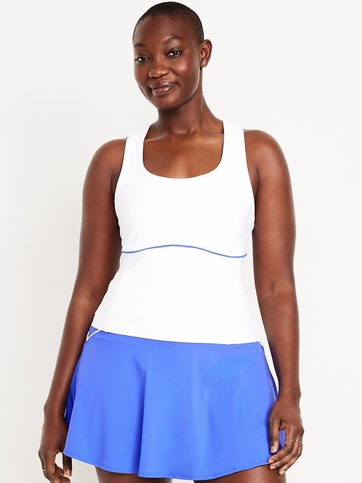 Image number 5 showing, PowerSoft Racerback Cropped Shell Tank