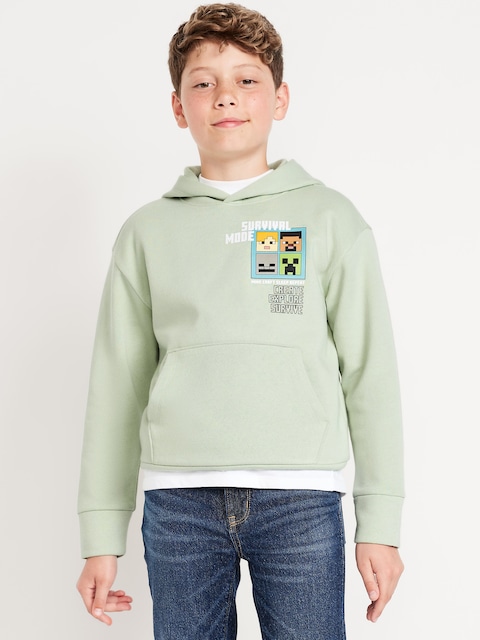 Minecraft™ Gender-Neutral Graphic Pullover Hoodie for Kids