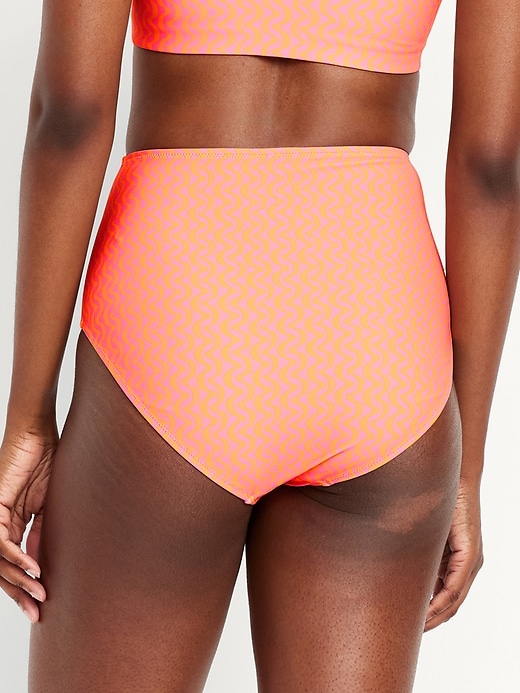 Image number 2 showing, Matte High-Waisted Bikini Swim Bottoms