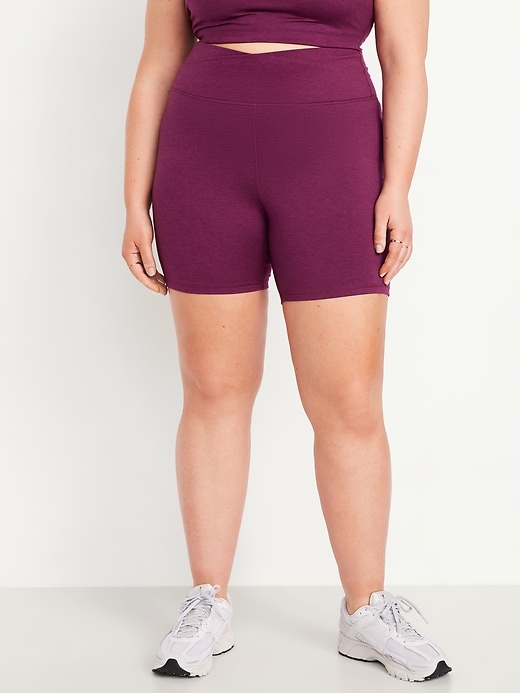 Image number 6 showing, Extra High-Waisted CloudComfy Biker Shorts -- 6-inch inseam