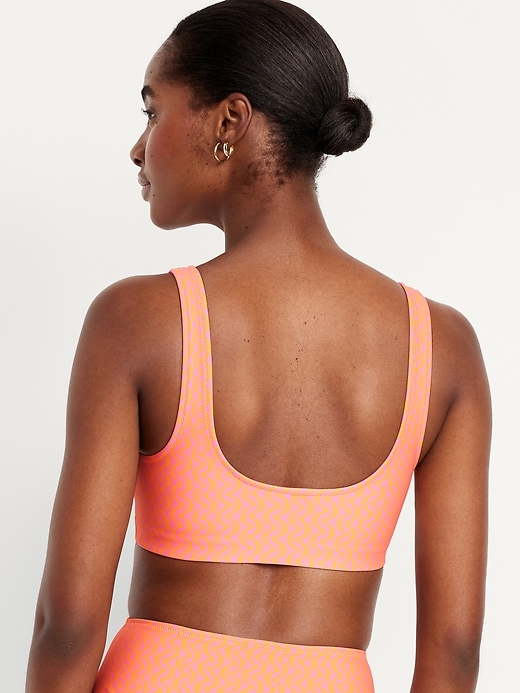 Image number 2 showing, Matte Scoop-Neck Bikini Swim Top