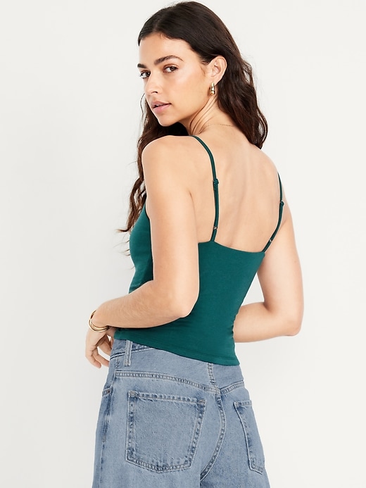 Image number 2 showing, Double-Layer Cropped Cami Top
