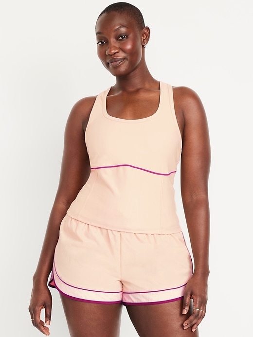 Image number 5 showing, PowerSoft Racerback Cropped Shell Tank