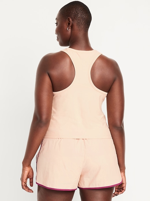 Image number 6 showing, PowerSoft Racerback Cropped Shell Tank