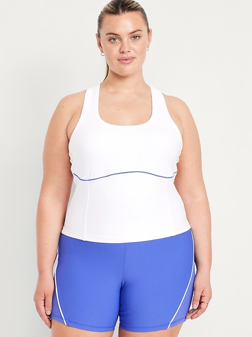 Image number 7 showing, PowerSoft Racerback Cropped Shell Tank