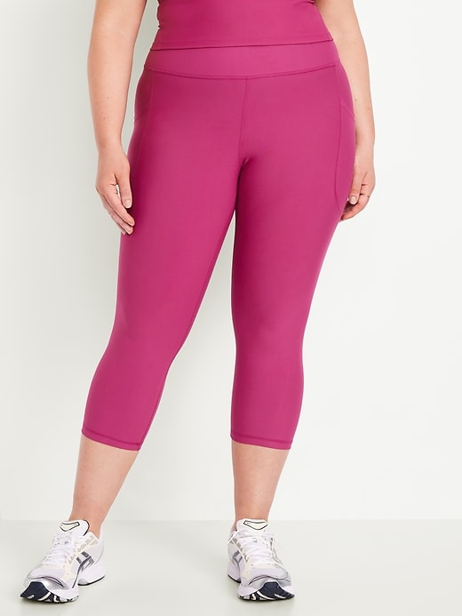 Image number 6 showing, High-Waisted PowerSoft Crop Pocket Leggings
