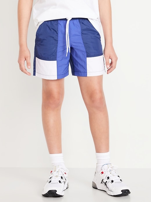 View large product image 1 of 5. Water-Resistant Windbreaker Shorts for Boys