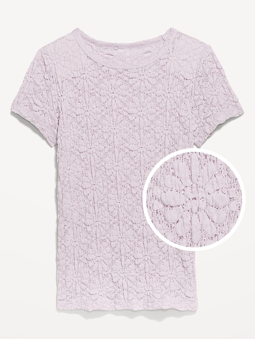 Image number 4 showing, Lace Crew-Neck Top